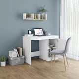 Vidaxl bureau 100x50x76 cm bewerkt hout wit
