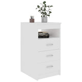 Vidaxl ladekast 40x50x76 cm bewerkt hout wit