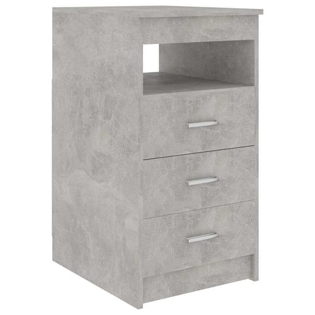 Vidaxl ladekast 40x50x76 cm bewerkt hout betongrijs
