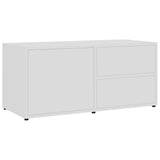Vidaxl tv-meubel 80x34x36 cm bewerkt hout wit