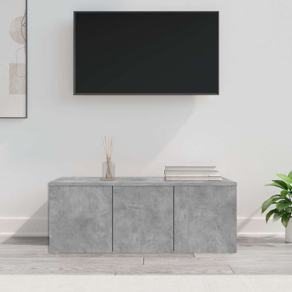Vidaxl tv-meubel 80x34x30 cm bewerkt hout betongrijs