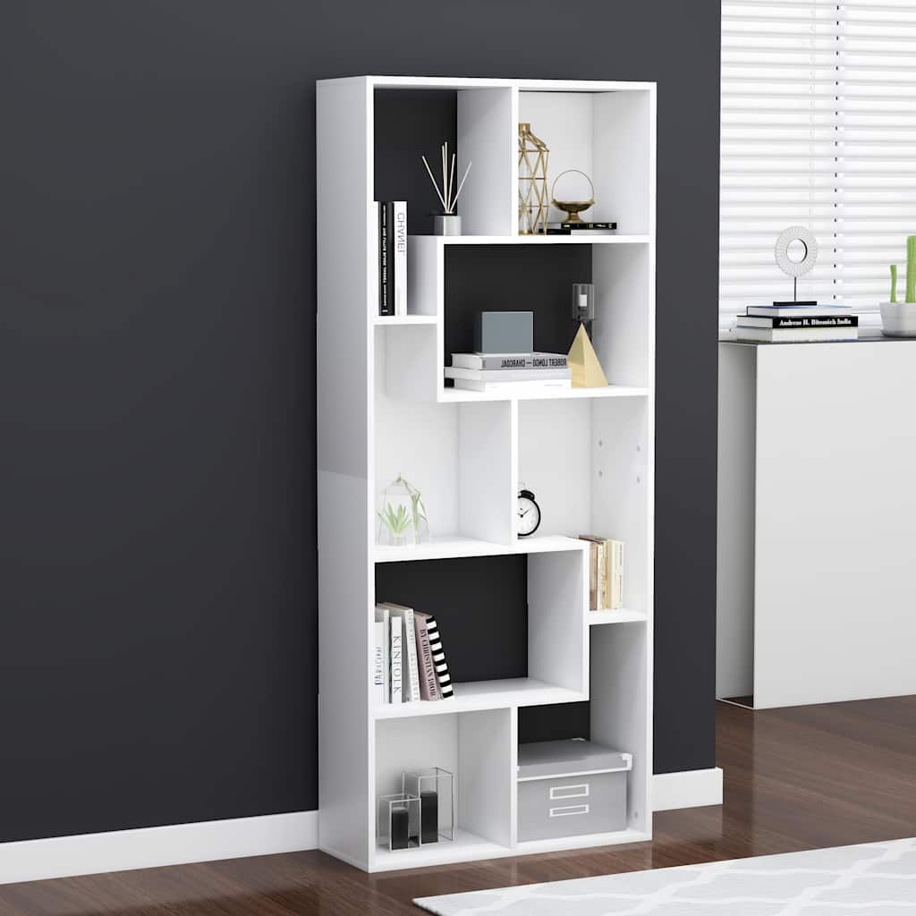 Vidaxl boekenkast 67x24x161 cm bewerkt hout wit