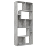 Vidaxl boekenkast 67x24x161 cm bewerkt hout betongrijs