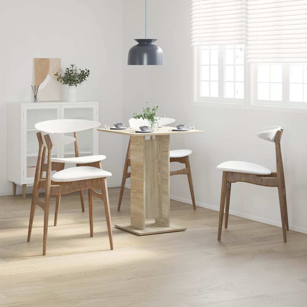 Vidaxl bistrotafel 60x60x75 cm bewerkt hout sonoma eikenkleurig