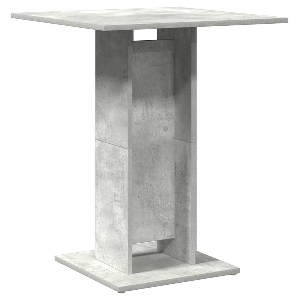 Vidaxl bistrotafel 60x60x75 cm bewerkt hout betongrijs