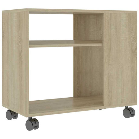 Vidaxl bijzettafel 70x35x60,5 cm bewerkt hout sonoma eikenkleurig