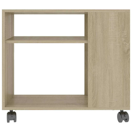 Vidaxl bijzettafel 70x35x60,5 cm bewerkt hout sonoma eikenkleurig