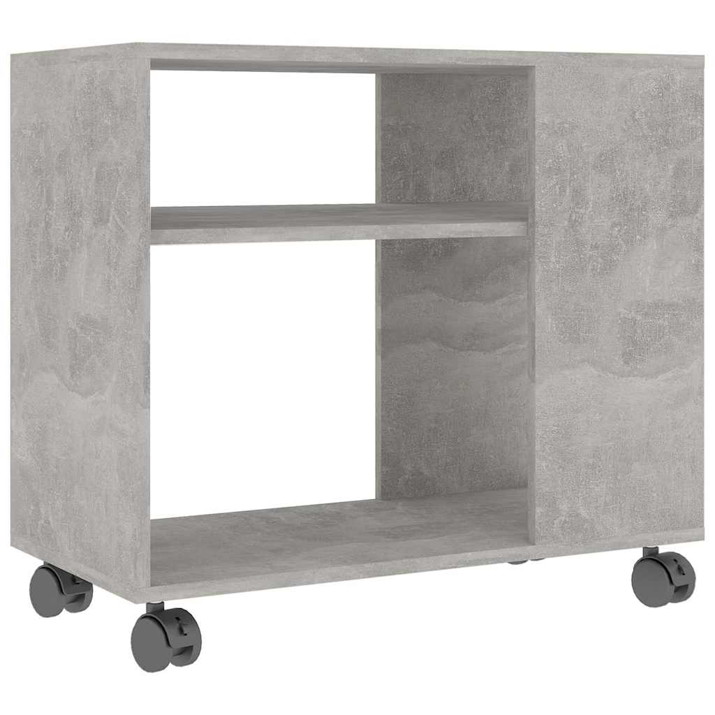 Vidaxl bijzettafel 70x35x55 cm bewerkt hout betongrijs