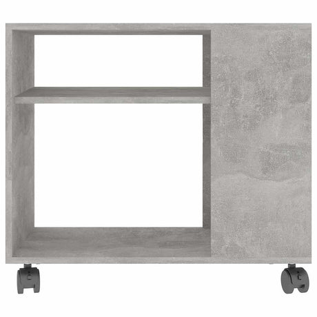 Vidaxl bijzettafel 70x35x60,5 cm bewerkt hout betongrijs