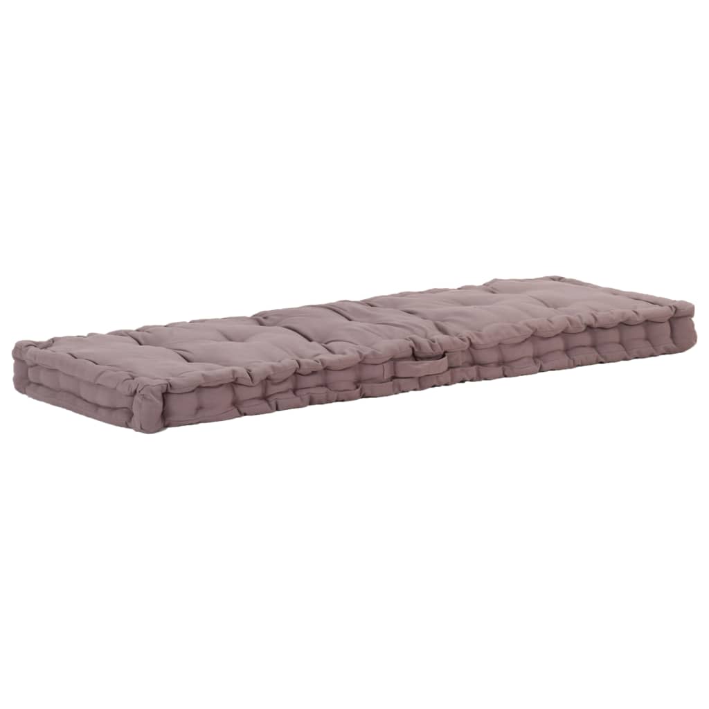 Vidaxl Pallet floor cushions 2 st cotton taupe