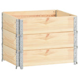 Vidaxl Palletopzetranden 3 PCS 60x80 cm de pino sólido