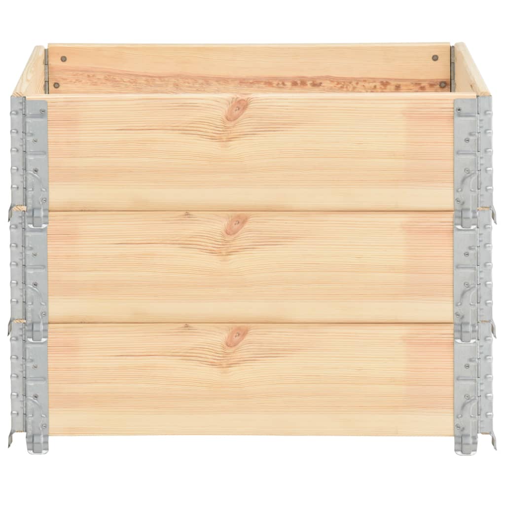 Vidaxl palletopzetranden 3 stk 60x80 cm solid furu