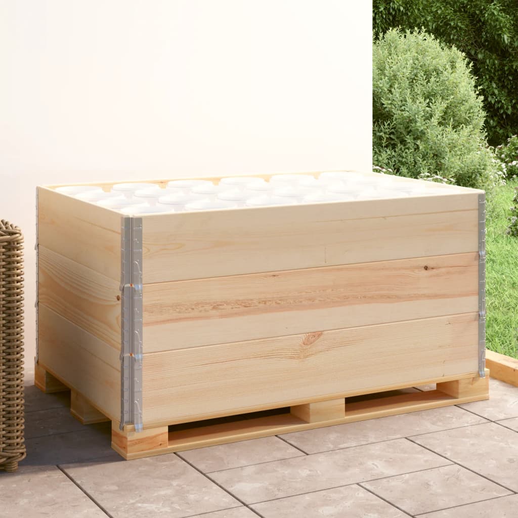 Vidaxl Palletopzetranden 3 st 80x120 cm Solid pine