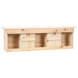 Vidaxl Musssenhuis mit 5 Zimmern 68x15x21 cm Vurenhout