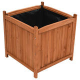 Vidaxl Planters Raised 2 St 50x50x50 cm Pinewood