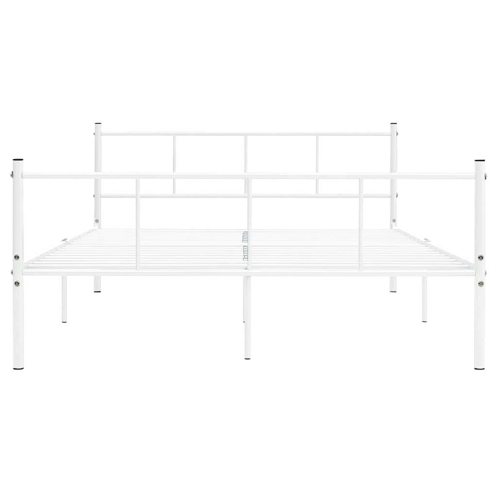 Vidaxl bedframe metaal wit 120x200 cm