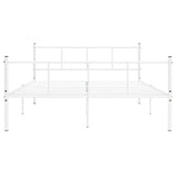 Vidaxl bedframe metaal wit 120x200 cm