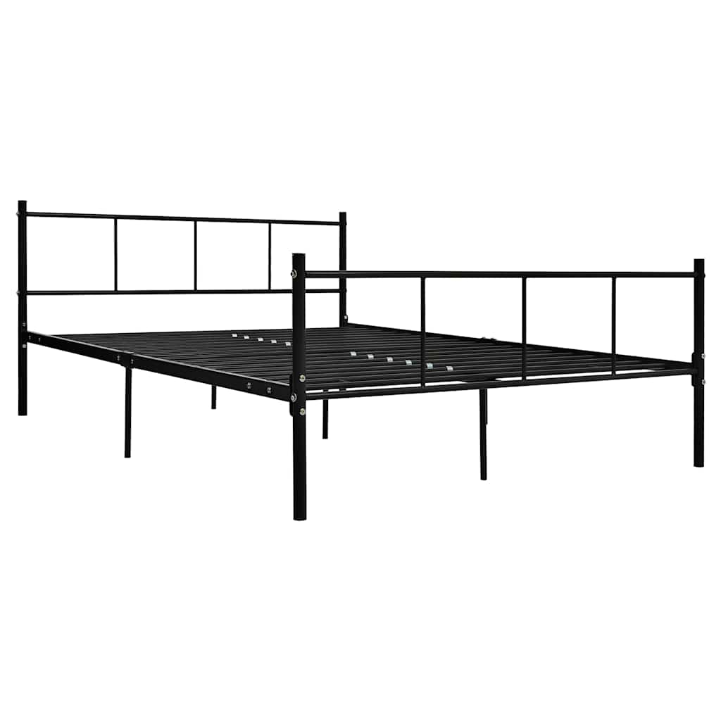Vidaxl bedframe metaal zwart 140x200 cm