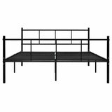Vidaxl bedframe metaal zwart 140x200 cm