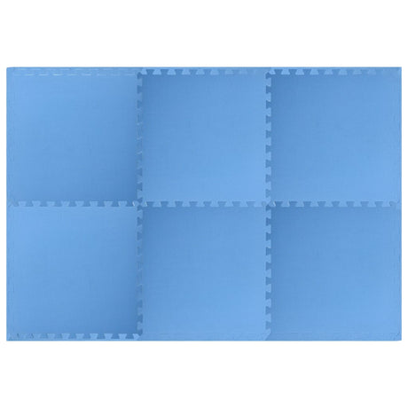Vidaxl vloermatten 6 st 2,16 ㎡ eva-schuim blauw