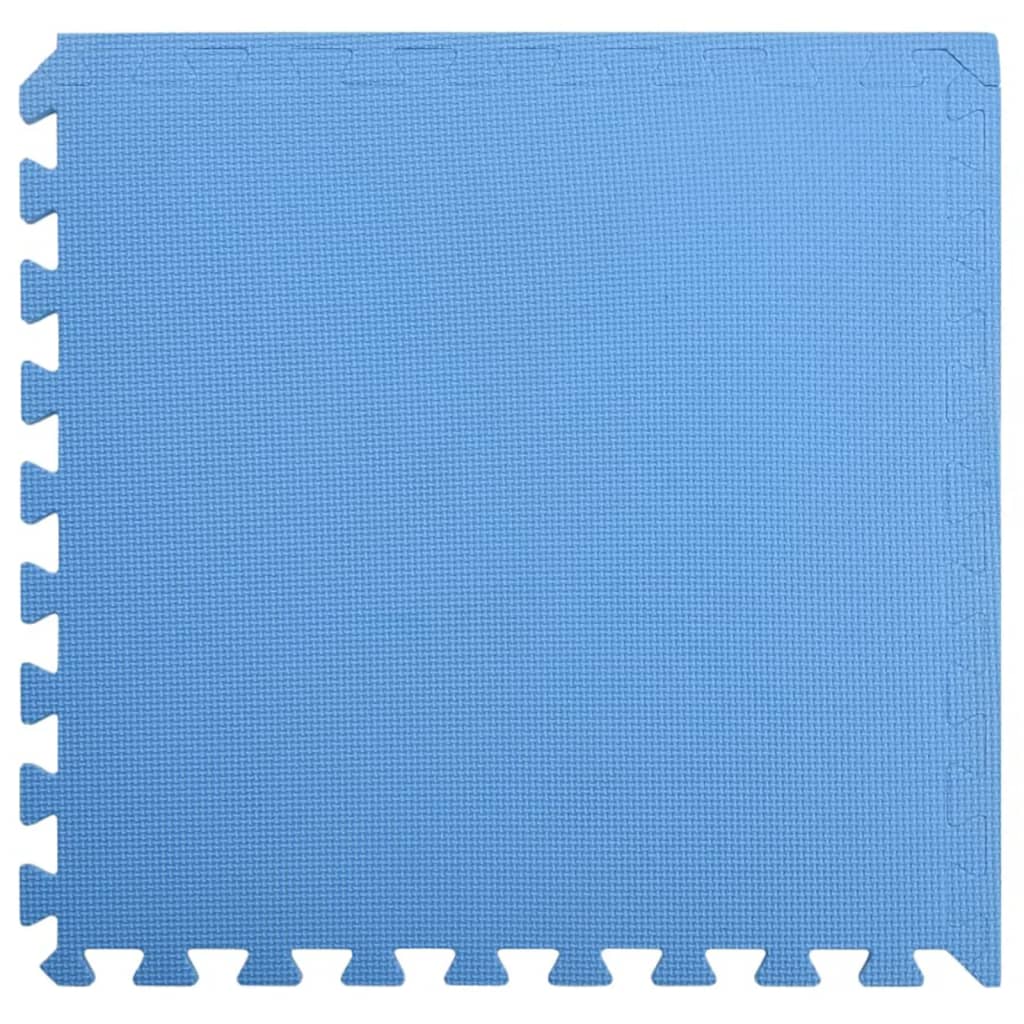 Mats de piso Vidaxl 12 ST 4.32 ㎡ Eva Foam Blue