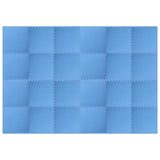 Vidaxl vloermatten 24 st 8,64 ㎡ eva-schuim blauw