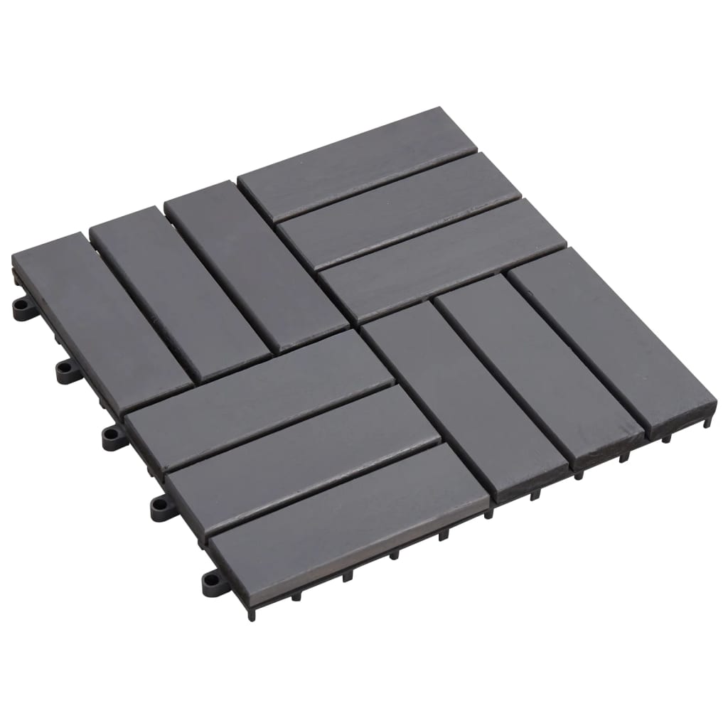 Vidaxl Terrass tile 20 PCs 30x30 cm frist ACACIUT GRYWASH