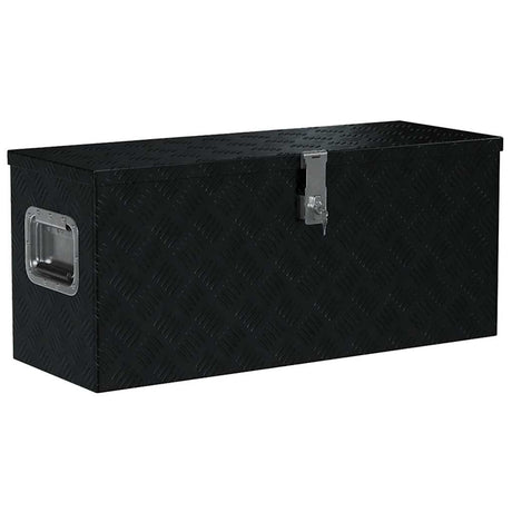 Vidaxl aluminium kist 80x30x35 cm zwart