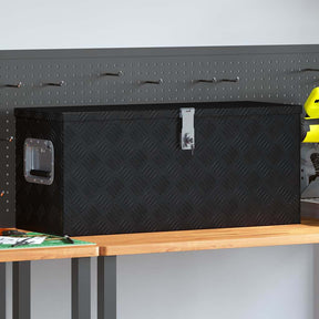 Vidaxl aluminium kist 80x30x35 cm zwart