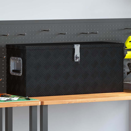 Vidaxl aluminium kist 80x30x35 cm zwart