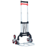 Vidaxl Traptrolley zusammenklappbar 70 kg Aluminium silberfarben