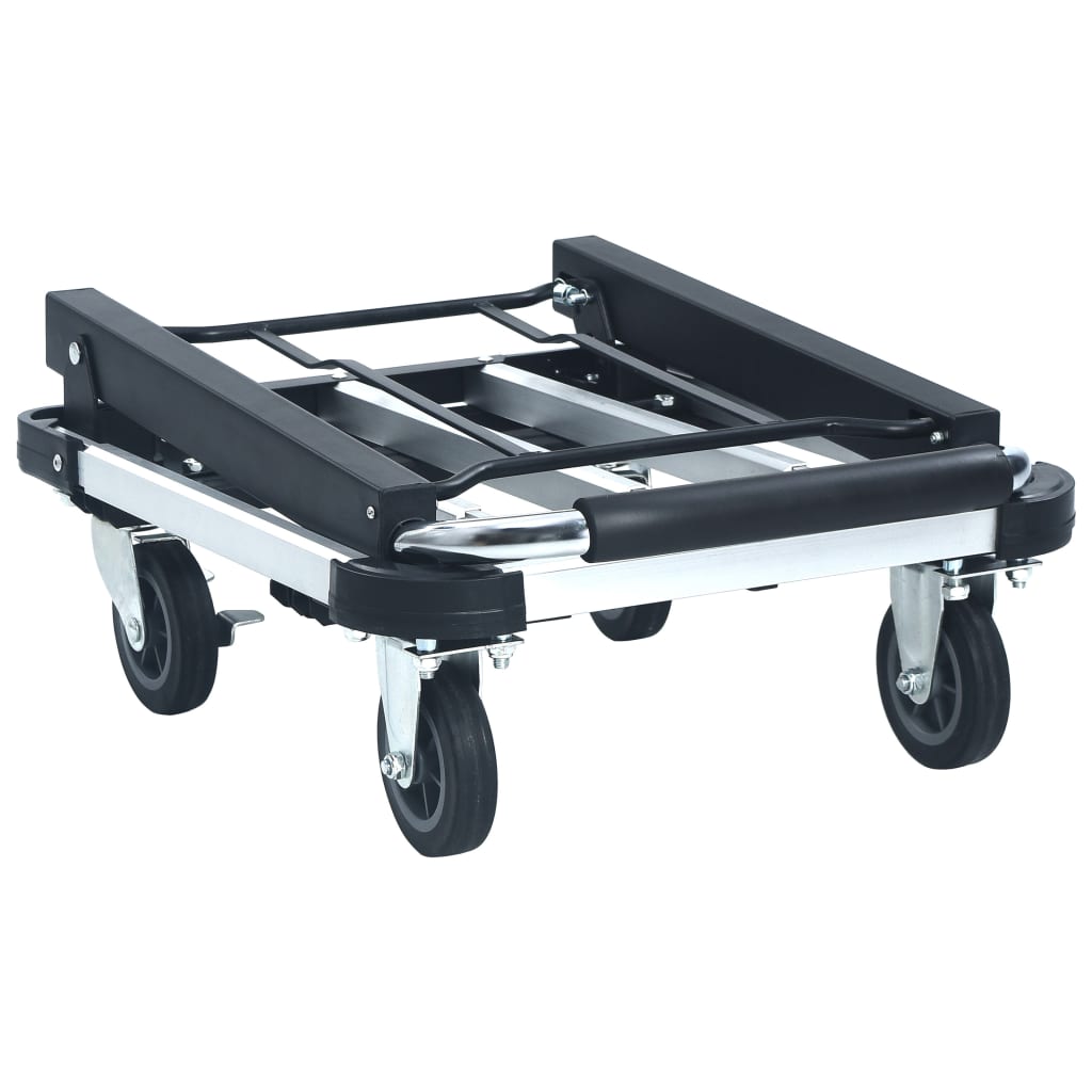 VidaXL Collapsible 150 kg aluminum silver colored