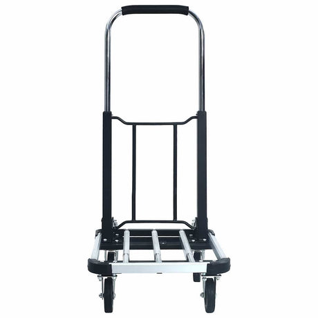 Vidaxl transportwagen inklapbaar 150 kg aluminium zilverkleurig