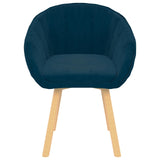 Vidaxl eetkamerstoel blauw 62 x 58 x 76 cm fluweel