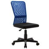 Vidaxl kantoorstoel 44x52x100 cm mesh stof zwart en blauw