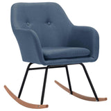 Vidaxl schommelstoel stof blauw