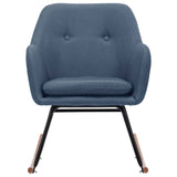 Vidaxl schommelstoel stof blauw