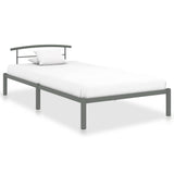 Vidaxl bedframe metaal grijs 90x200 cm