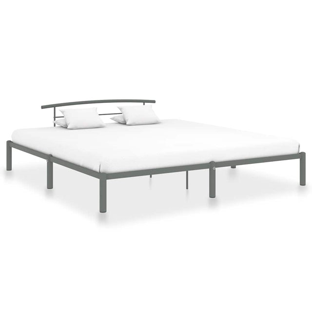 Vidaxl bedframe metaal grijs 180x200 cm