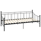 Vidaxl slaapbank metaal zwart 90x200 cm