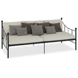 Vidaxl slaapbank metaal zwart 90x200 cm