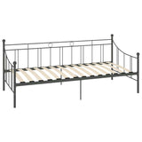 Vidaxl slaapbank metaal grijs 90x200 cm