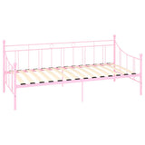 Vidaxl slaapbank metaal roze 90x200 cm