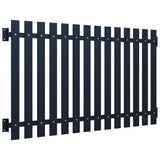 Vidaxl fence panel 170.5x75 cm powder -coated steel anthracite