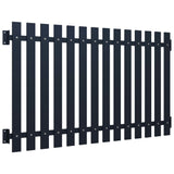 Vidaxl schuttingpaneel 170,5x100 cm gepoedercoat staal antraciet