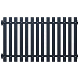 Vidaxl fence panel 170.5x150 cm powder -coated steel anthracite