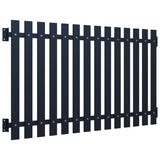 Vidaxl fence panel 170.5x150 cm powder -coated steel anthracite