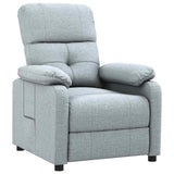 Vidaxl fauteuil verstelbaar stof lichtgrijs