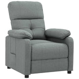 Vidaxl fauteuil verstelbaar stof donkergrijs