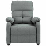 Vidaxl fauteuil verstelbaar stof donkergrijs